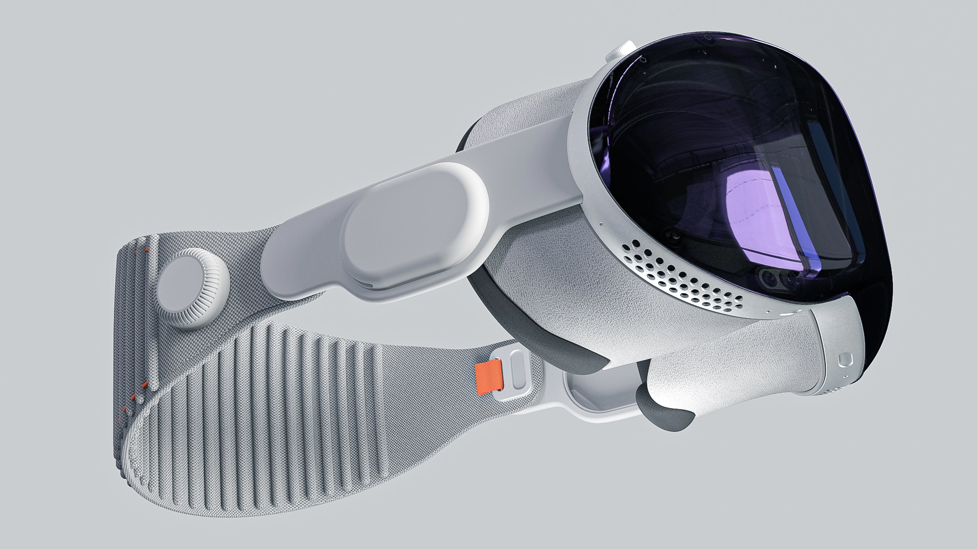 Finales Brillen-Rendering in Frontalansicht - High-End Visualisierung